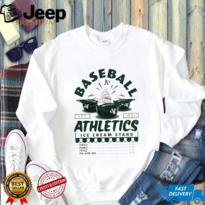 Oakland Athletics Ice Cream Stand Vintage Baseball Team T Shirt Oakland Athletics Ice Cream Stand Vintage Baseball Team T Shirt