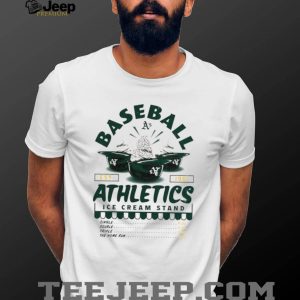 Oakland Athletics Ice Cream Stand Vintage Baseball Team T Shirt