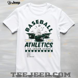 Oakland Athletics Ice Cream Stand Vintage Baseball Team T Shirt