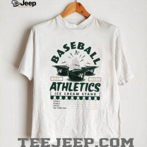 Oakland Athletics Ice Cream Stand Vintage Baseball Team T Shirt
