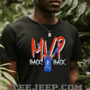 Oklahoma Shai Back To Back MVP Arms Raised Graphic T Shirt