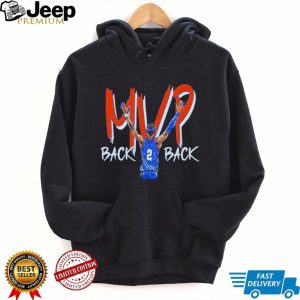 Oklahoma Shai Back To Back MVP Arms Raised Graphic T Shirt