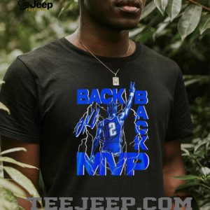 Oklahoma Shai Back To Back MVP Lightning Graphic T Shirt