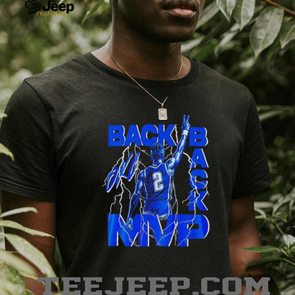 Oklahoma Shai Back To Back MVP Lightning Graphic T Shirt Oklahoma Shai Back To Back MVP Lightning Graphic T Shirt