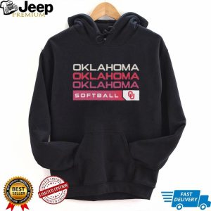Oklahoma Sooners Softball Collegiate Stacked Text T Shirt
