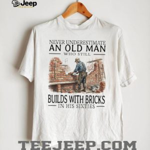 Old Man Bricklayer Mason In His Sixties Builder T Shirt
