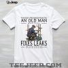 Old Man Mountain Biking Cyclist In His Sixties T Shirt Old Man Mountain Biking Cyclist In His Sixties T Shirt