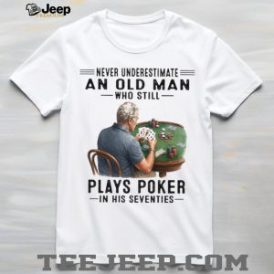 Old Man Poker Player 70s Card Game T Shirt