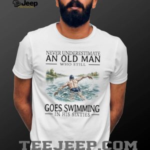 Old Man Swimmer Swim Legend In His Sixties Graphic T Shirt