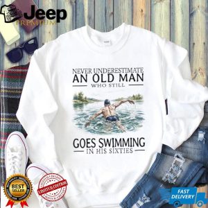 Old Man Swimmer Swim Legend In His Sixties Graphic T Shirt