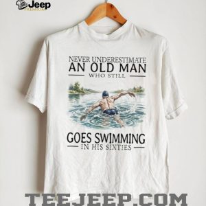 Old Man Swimmer Swim Legend In His Sixties Graphic T Shirt