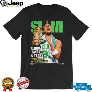 Paul Pierce Slam Magazine Blood Sweat Tears Celtics T Shirt