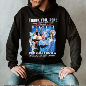 Pep Guardiola Thank You Manchester City Football Manager Legacy T Shirt