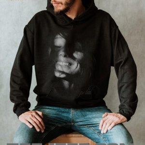 Petal Smile Monochrome Portrait Graphic T Shirt Aesthetic Minimalist Art Shirt