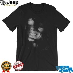 Petal Smile Monochrome Portrait Graphic T Shirt Aesthetic Minimalist Art Shirt