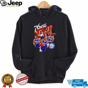 Philadelphia 76ers Team Montage Basketball Graphic T Shirt