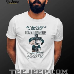 Philadelphia Eagles Snoopy Charlie Brown Jesus Faith T Shirt