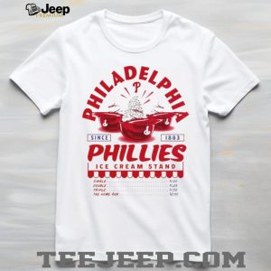 Philadelphia Phillies Ice Cream Stand Vintage Logo T Shirt