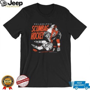 Philadelphia Scumbag Hockey Aggressive Vintage Style T Shirt