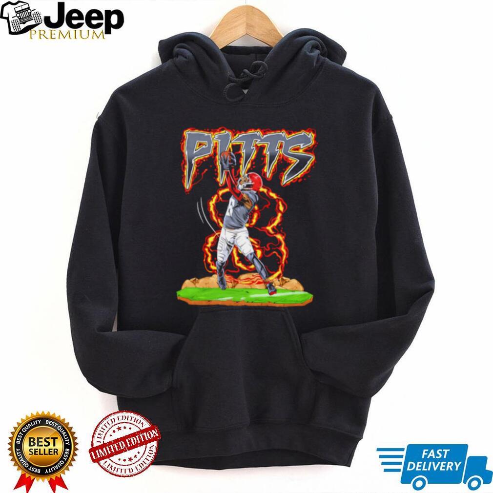 Pitts 8 Football Player Fire Sports T Shirt Pitts 8 Football Player Fire Sports T Shirt