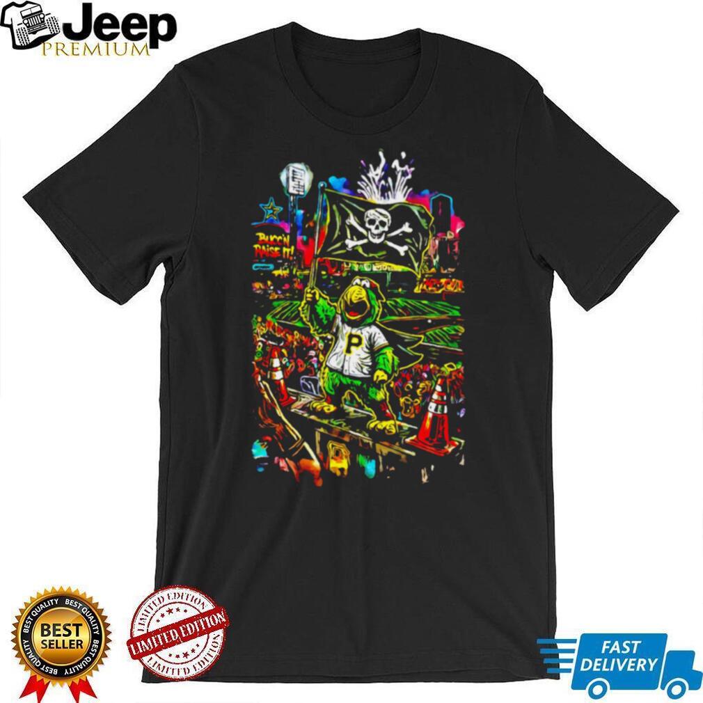 Pittsburgh Pirates Mascot Pirate Flag Stadium T Shirt Pittsburgh Pirates Mascot Pirate Flag Stadium T Shirt