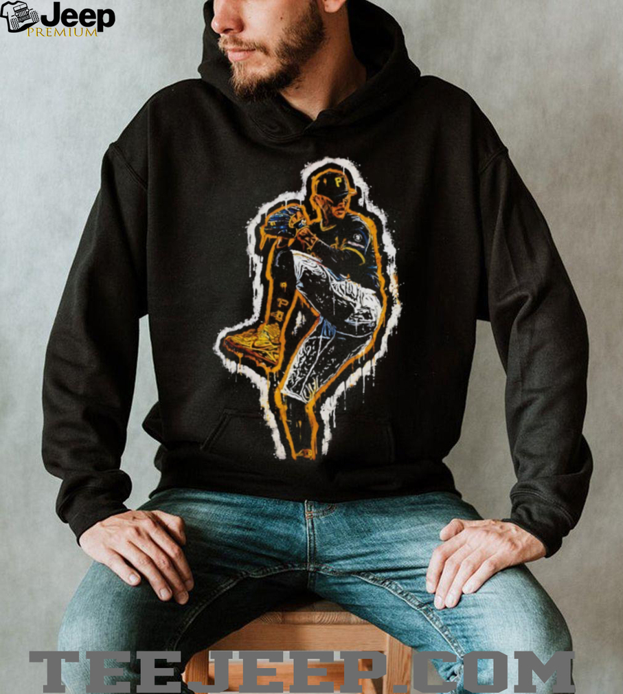 Pittsburgh Pirates Pitcher Splatter Art Baseball Graphic T Shirt Pittsburgh Pirates Pitcher Splatter Art Baseball Graphic T Shirt