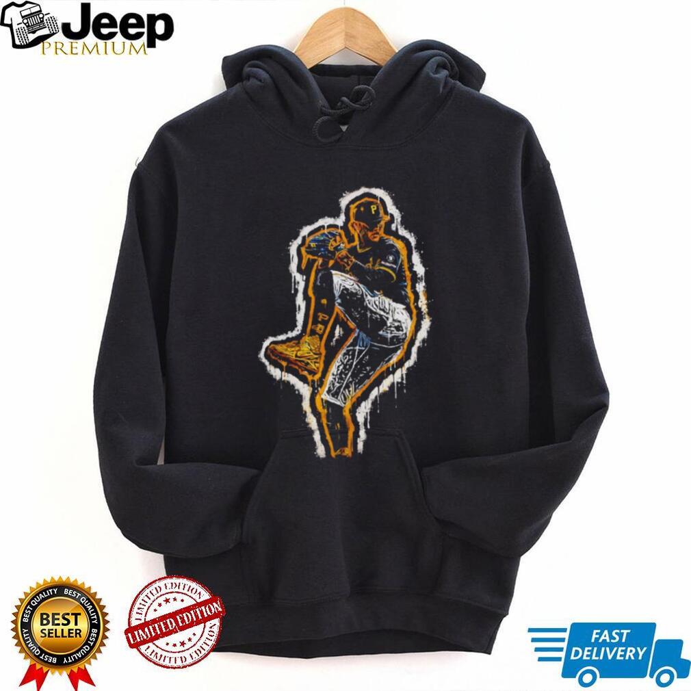Pittsburgh Pirates Pitcher Splatter Art Baseball Graphic T Shirt Pittsburgh Pirates Pitcher Splatter Art Baseball Graphic T Shirt