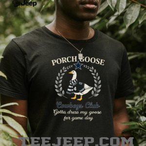 Porch Goose Cowboys Club Game Day Scarf and Jersey T Shirt