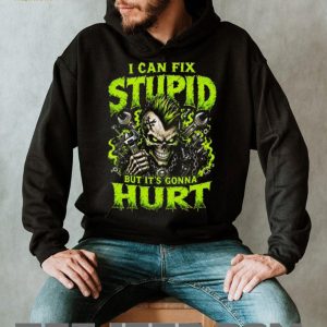 Punk Rock Skeleton Mechanic I Can Fix Stupid Funny T Shirt