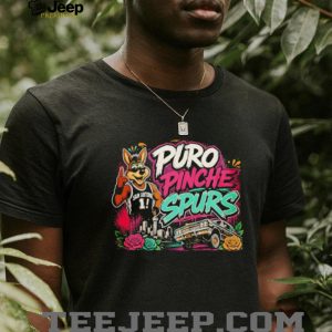 Puro Pinche Spurs Coyote Mascot Lowrider San Antonio T Shirt