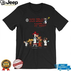 Quick Draw McGraw Western Cartoon Cast Retro T Shirt