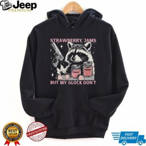 Raccoon Strawberry Jams But My Glock Don’t Funny Animal T Shirt Raccoon Strawberry Jams But My Glock Don’t Funny Animal T Shirt