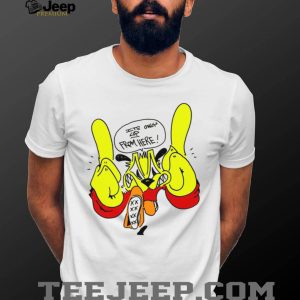 Retro 90s Cartoon Dog Streetwear Graphic T Shirt