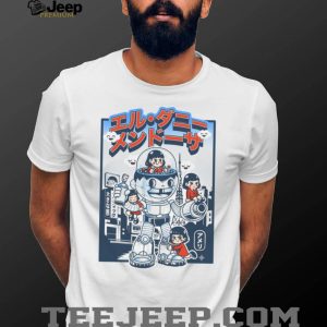 Retro Robot Mecha Anime Girls Urban T Shirt