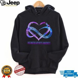 Rheumatoid Arthritis Awareness Heart Ribbon T Shirt