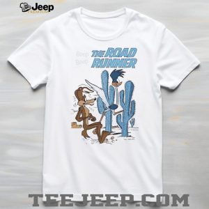 Road Runner And Wile E Coyote Desert Scene T Shirt