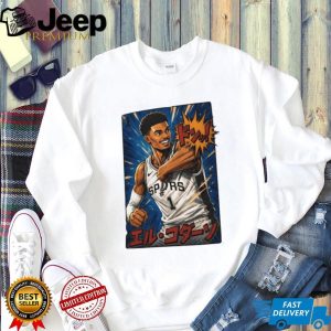 San Antonio Basketball Anime Style Mascot Graphic T Shirt