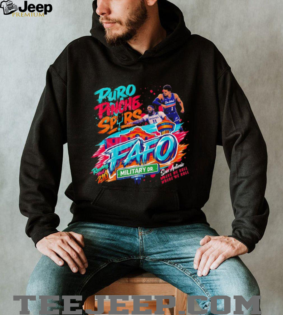 San Antonio Basketball FAFO Military Dr Streetwear T Shirt San Antonio Basketball FAFO Military Dr Streetwear T Shirt