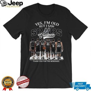 San Antonio Basketball Legends Greatness Thank You Memories T Shirt
