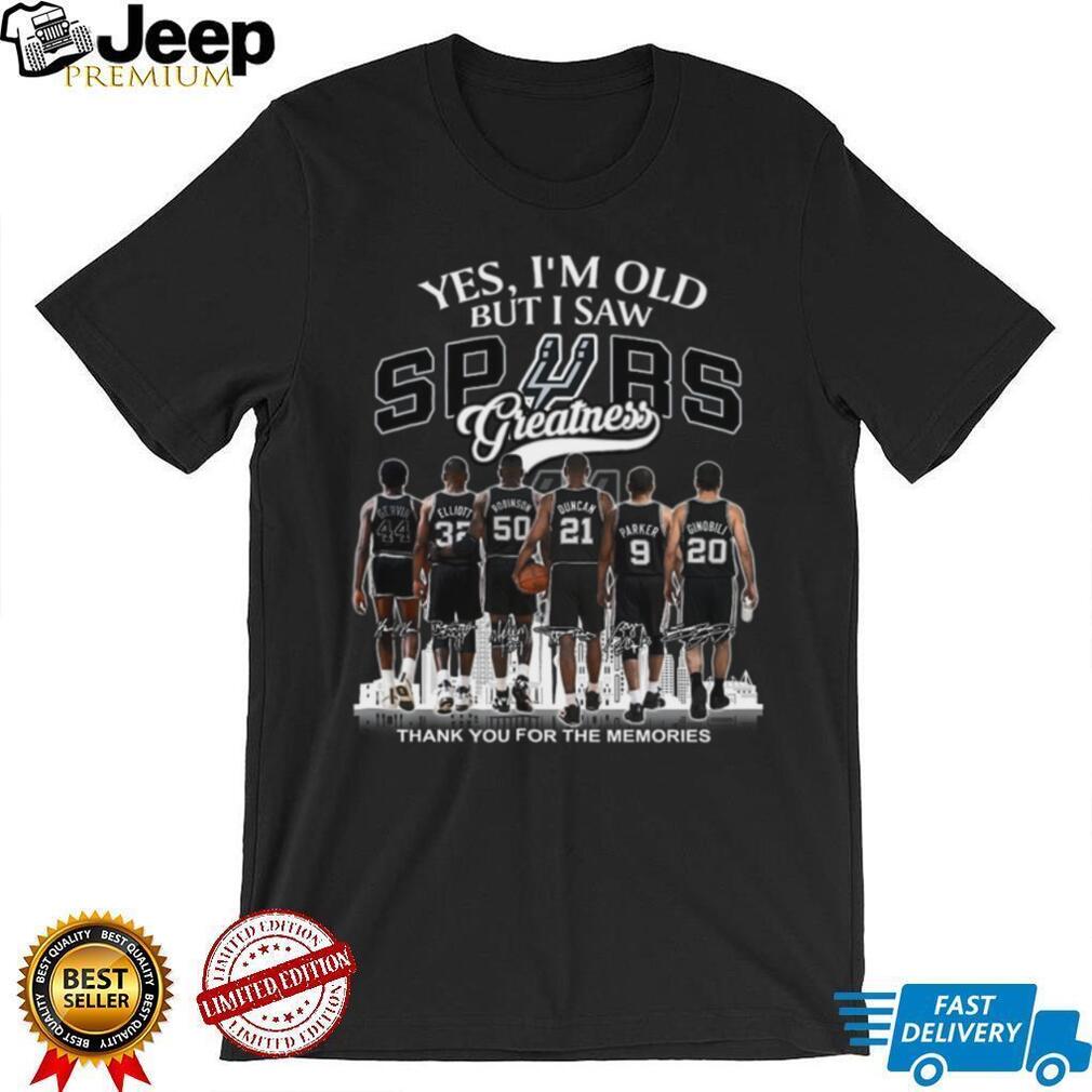 San Antonio Basketball Legends Greatness Thank You Memories T Shirt San Antonio Basketball Legends Greatness Thank You Memories T Shirt