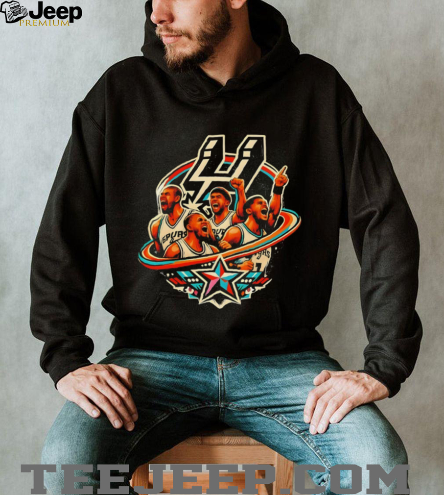 San Antonio Basketball Legends Star Retro Graphic T Shirt San Antonio Basketball Legends Star Retro Graphic T Shirt