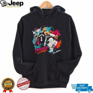 San Antonio Basketball Player Neon Splash Graphic T Shirt