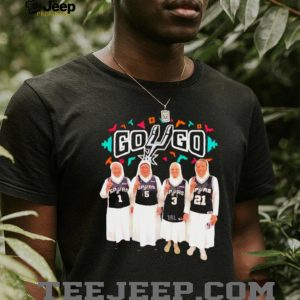 San Antonio Spurs Go Go Nuns Basketball Fan Graphic T Shirt