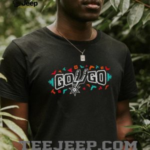 San Antonio Spurs Go Spurs Go Fiesta Colors Logo T Shirt