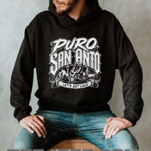 San Antonio Spurs Puro San Anto Lets Get Loud Skyline T Shirt