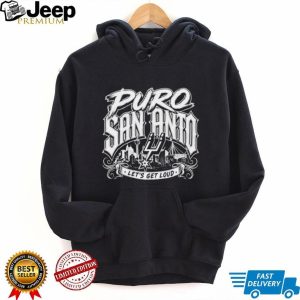 San Antonio Spurs Puro San Anto Lets Get Loud Skyline T Shirt
