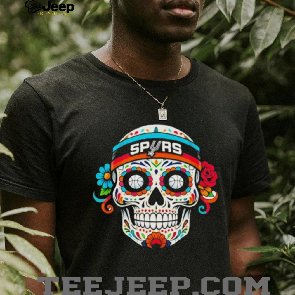 San Antonio Spurs Sugar Skull Day Of The Dead Basketball T Shirt San Antonio Spurs Sugar Skull Day Of The Dead Basketball T Shirt