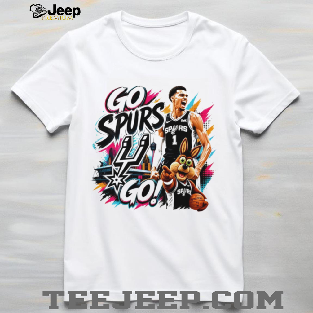 San Antonio Spurs Victor Wembanyama Mascot Go Spurs Go T Shirt San Antonio Spurs Victor Wembanyama Mascot Go Spurs Go T Shirt