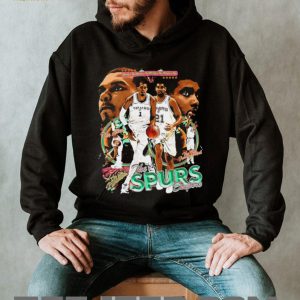 San Antonio Spurs Vintage Basketball Legends Graphic T Shirt