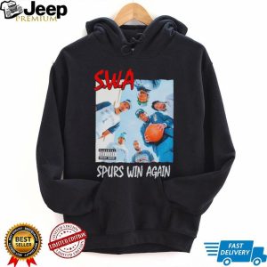 San Antonio Spurs Win Again SWA Retro Rap Album Cover T Shirt